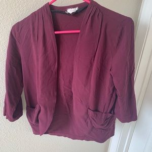 Maroon blazer